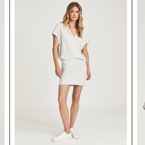 Reiss Lacey Cotton Wool Blend Jersey Mini Dress size 10